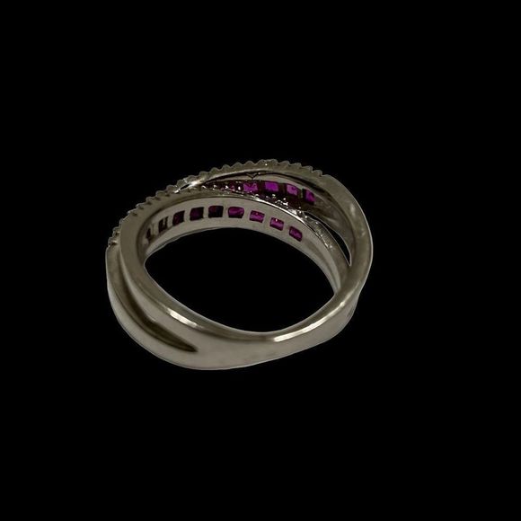 Natural Ruby Diamond Ring - Picture 12 of 13